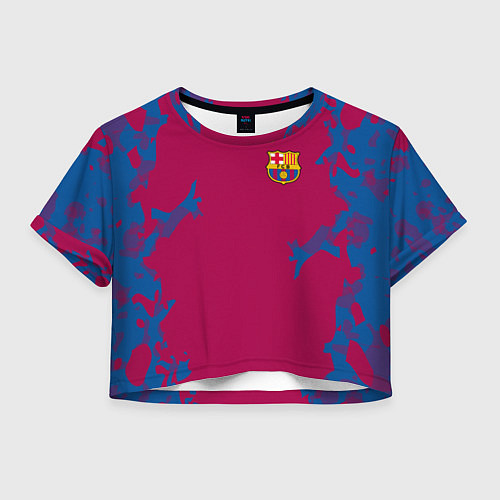 Женский топ FC Barcelona: Purple Original / 3D-принт – фото 1