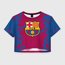 Женский топ FC Barcelona: Purple & Blue