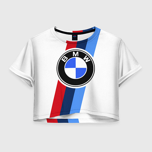 Женский топ BMW M: White Sport / 3D-принт – фото 1