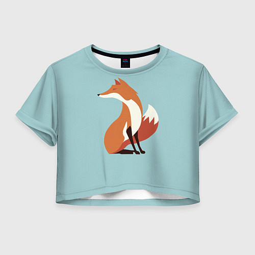 Женский топ Minimal Fox / 3D-принт – фото 1