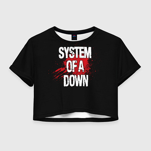 Женский топ System of a Down Blood / 3D-принт – фото 1