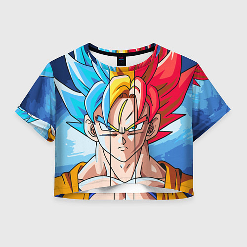 Женский топ Colour Goku / 3D-принт – фото 1