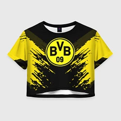 Футболка 3D укороченная женская Borussia FC: Sport Fashion, цвет: 3D-принт