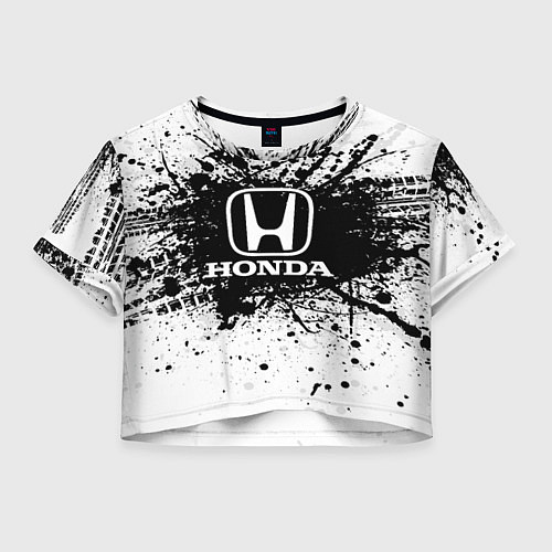 Женский топ Honda: Black Spray / 3D-принт – фото 1