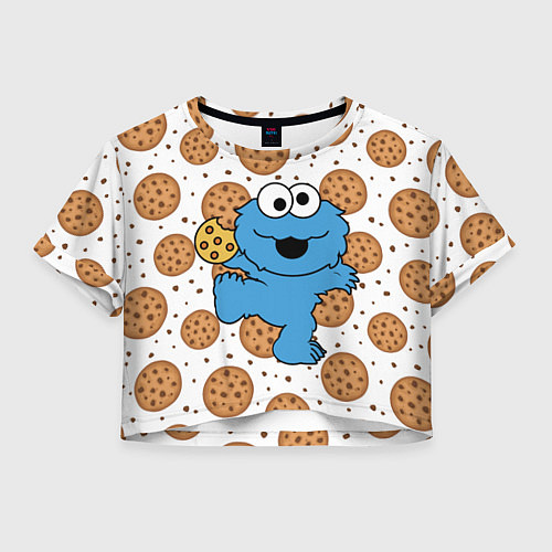 Женский топ Cookie Monster / 3D-принт – фото 1