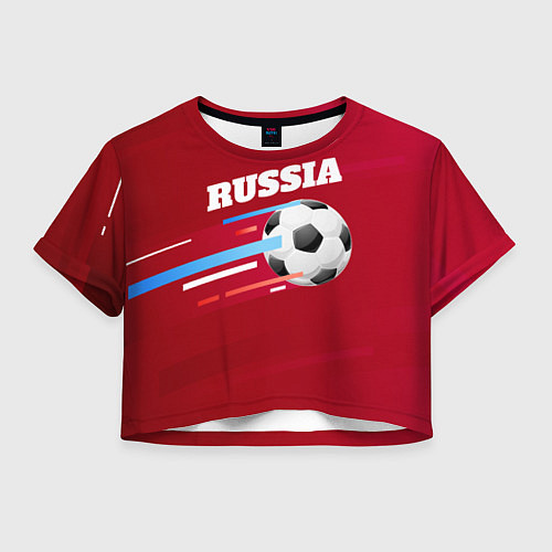 Женский топ Russia Football / 3D-принт – фото 1