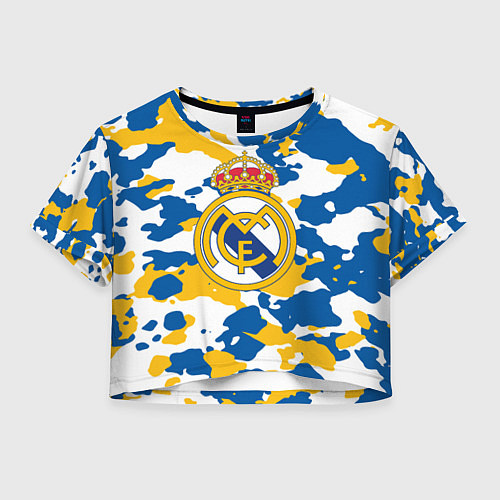 Женский топ Real Madrid: Camo / 3D-принт – фото 1