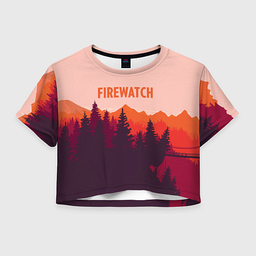 Женский топ Firewatch: Orange Style / 3D-принт – фото 1