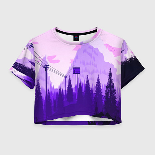 Женский топ Firewatch: Violet Wood / 3D-принт – фото 1