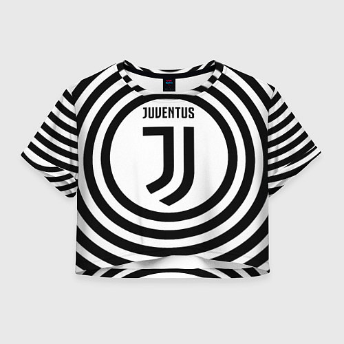 Женский топ FC Juventus Round / 3D-принт – фото 1