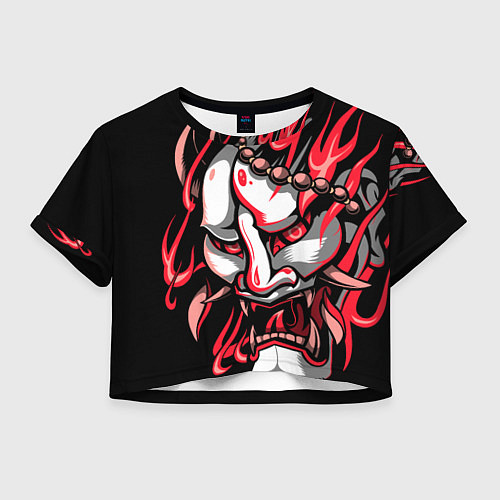 Женский топ Демон Они / 3D-принт – фото 1