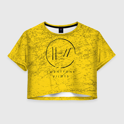 Женский топ 21 Pilots: Yellow Grunge / 3D-принт – фото 1