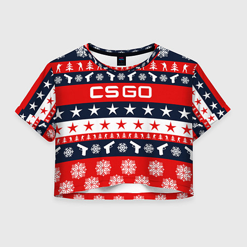 Женский топ CS:GO New Year / 3D-принт – фото 1