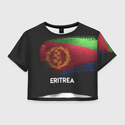Футболка 3D укороченная женская Eritrea Style, цвет: 3D-принт
