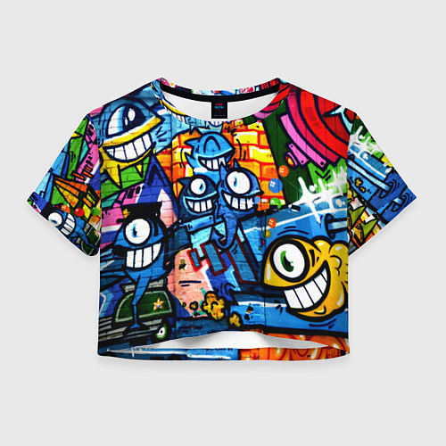 Женский топ Graffiti Exclusive / 3D-принт – фото 1
