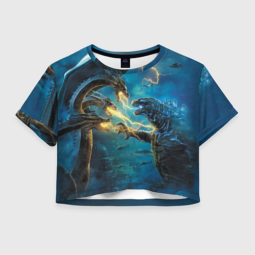 Женский топ Godzilla Rage / 3D-принт – фото 1