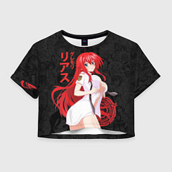 Футболка 3D укороченная женская DxD RIAS JAPSTYLE, цвет: 3D-принт