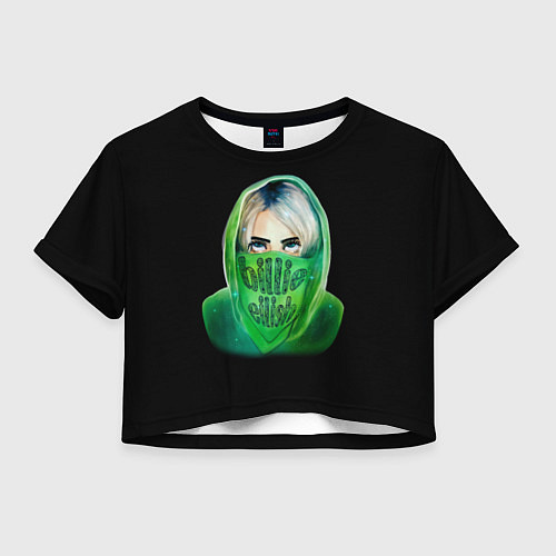 Женский топ Billie Eilish: Green Acid / 3D-принт – фото 1