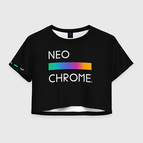 Женский топ NEO CHROME / 3D-принт – фото 1