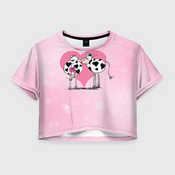 Женский топ Влюбленные коровы