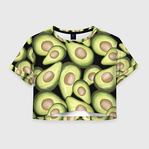 Женский топ Avocado background / 3D-принт – фото 1