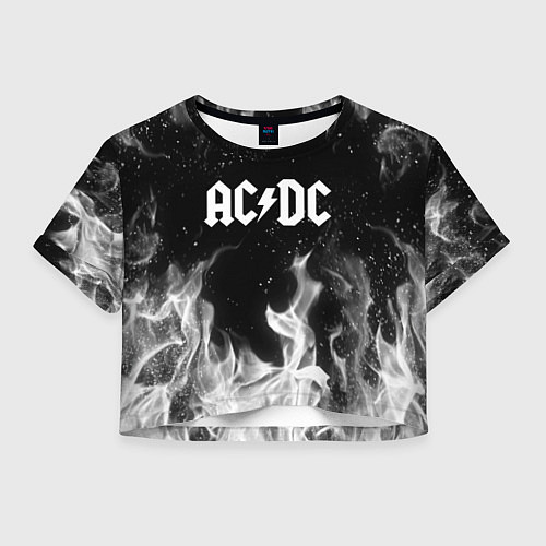 Женский топ AC DC / 3D-принт – фото 1