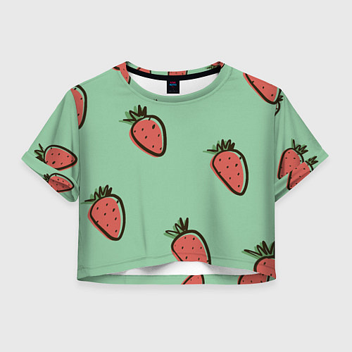 Женский топ Морковный дождь / 3D-принт – фото 1