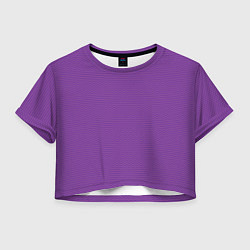 Футболка 3D укороченная женская Фиолетовая волна, цвет: 3D-принт
