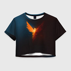 Футболка 3D укороченная женская The Division 2, цвет: 3D-принт