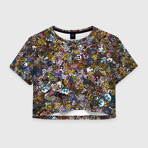 Женский топ FNaF стикербомбинг / 3D-принт – фото 1