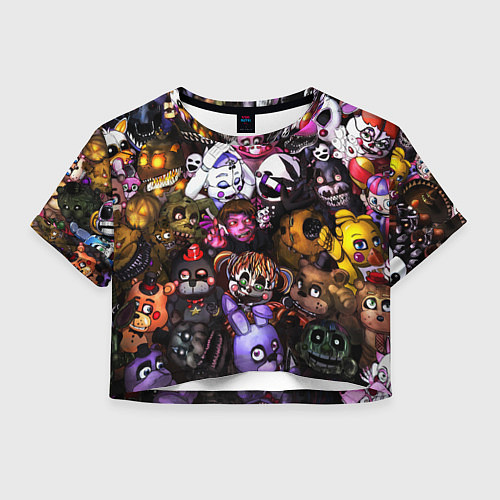 Женский топ Five Nights At Freddy's / 3D-принт – фото 1