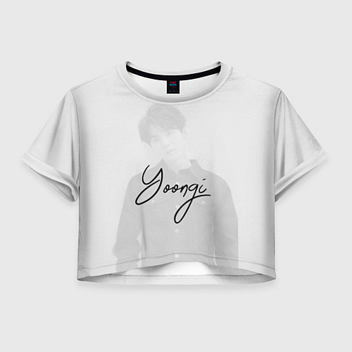 Женский топ BTS Min Yoongi / 3D-принт – фото 1