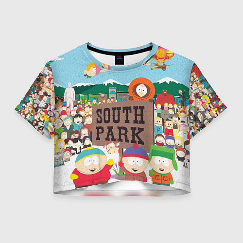 Женский топ Южный Парк / 3D-принт – фото 1