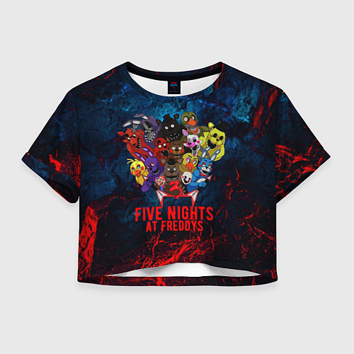 Женский топ Five Nights At Freddys / 3D-принт – фото 1