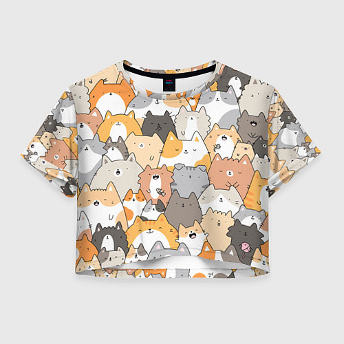 Женский топ Кошачья стая / 3D-принт – фото 1