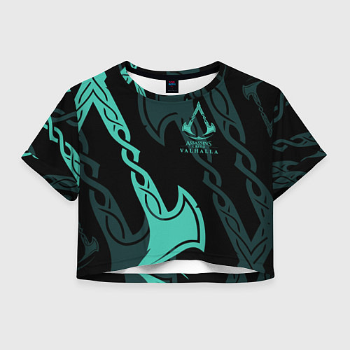Женский топ ASSASSINS CREED VALHALLA / 3D-принт – фото 1