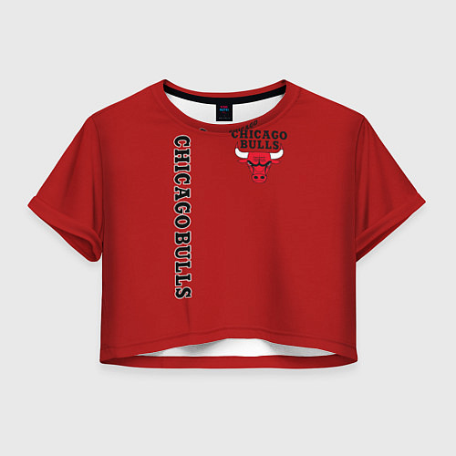 Женский топ CHICAGO BULLS / 3D-принт – фото 1
