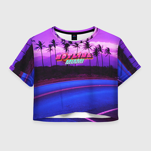 Женский топ HOTLINE MIAMI / 3D-принт – фото 1