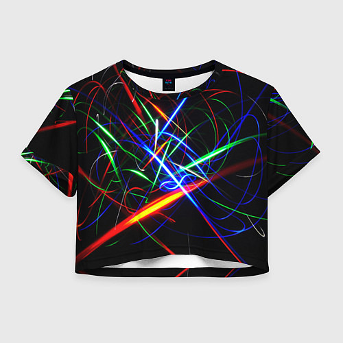 Женский топ ФРАКТАЛЬНЫЕ ИСКРЫ / 3D-принт – фото 1