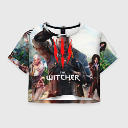 Футболка 3D укороченная женская The Witcher, цвет: 3D-принт