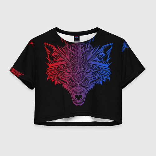 Женский топ Wolf art / 3D-принт – фото 1