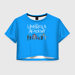 Футболка 3D укороченная женская The umbrella academy, цвет: 3D-принт
