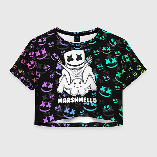 Женский топ MARSHMELLO / 3D-принт – фото 1