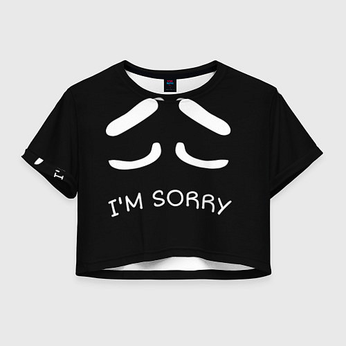 Женский топ Sorry not sorry / 3D-принт – фото 1