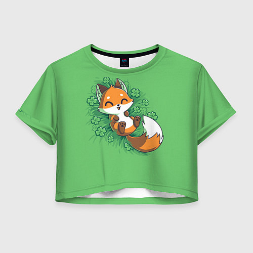 Женский топ Удачливый лис / 3D-принт – фото 1