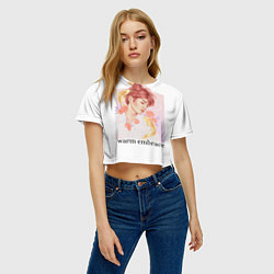 Футболка 3D укороченная женская Nct taeyong, цвет: 3D-принт — фото 2