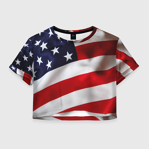 Женский топ США USA / 3D-принт – фото 1