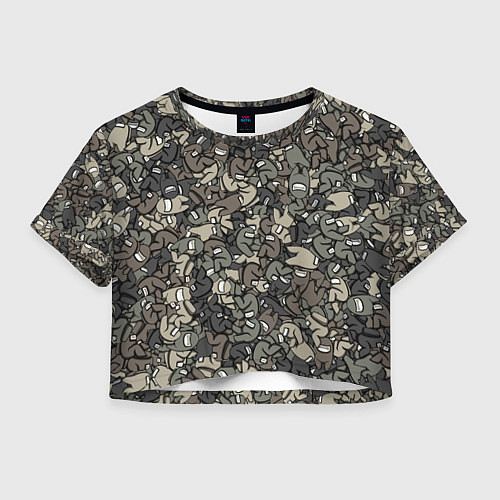 Женский топ Камуфляж Амонг Ас / 3D-принт – фото 1