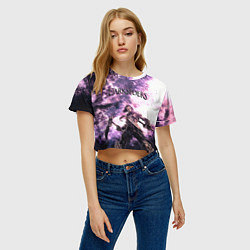 Футболка 3D укороченная женская Darksiders 2, цвет: 3D-принт — фото 2