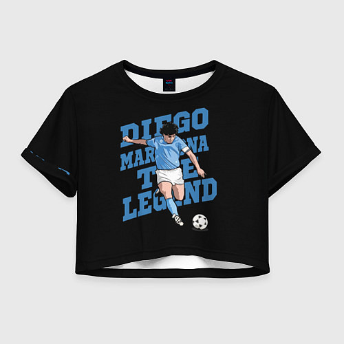 Женский топ Diego Maradona / 3D-принт – фото 1